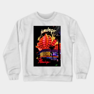 Flamingo Hotel Neon Lights Las Vegas America Crewneck Sweatshirt